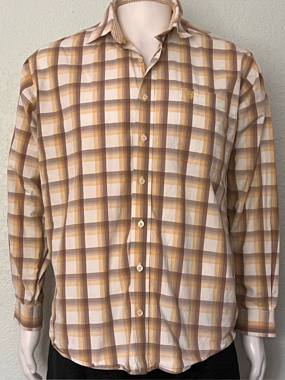 Cinch Plaid Button Down Cowboy Shirt Mens Small Western Long Sleeve Rodeo Ranch